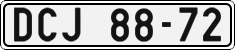 License plate of the Czech Republic, Cars (1960)