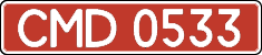 License plate Kazakhstan, Diplomatic
