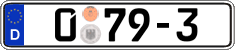 German license plate, Diplomatic
