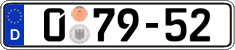 German license plate, Diplomatic