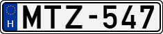 license plates of Hungary, Cars (1990)
