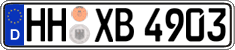 German license plate, Regular plates