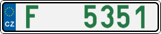 License plate of the Czech Republic, Dealer (2001)