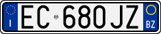 License plate of Italy, Cars (1994 year series)