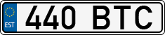 License plate of Estonia, Regular car plates