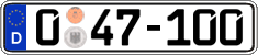 German license plate, Diplomatic
