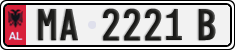 License plate of Albania, Cars (1993)