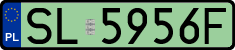 License plates of Poland, Electric vehicles