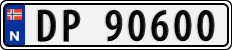 License plate of Norway, Cars