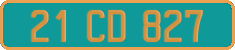 French license plate, Diplomatic