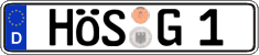 German license plate, Regular plates
