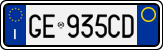License plate of Italy, Cars (1994 year series)