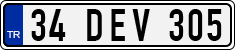 License plate of Turkey, Regular plates