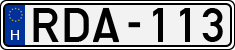 license plates of Hungary, Cars (1990)