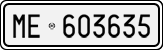 License plate of Italy, Cars (1927 year series)