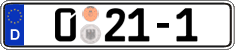 German license plate, Diplomatic