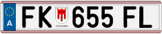 License plate of Austria, Regular plates