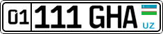 License plate of Uzbekistan, Organizations