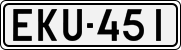 License plate of Finland, Cars