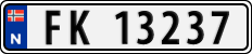 License plate of Norway, Cars