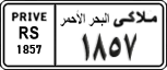 License plate of Egypt, Cars (1999)