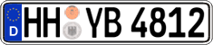 German license plate, Regular plates