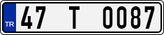 License plate of Turkey, Regular plates