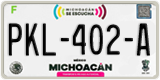 Michoacán, Cars (AAA-000-A)