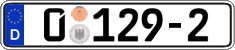 German license plate, Diplomatic
