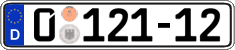 German license plate, Diplomatic