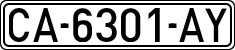 License plates of Spain, 1971 year series