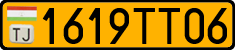 License plate of Tajikistan, Public transport (2009)