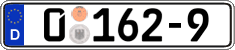 German license plate, Diplomatic