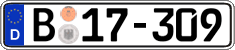 German license plate, Diplomatic
