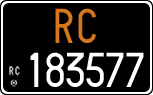 License plate of Italy, Cars (1927 year series)