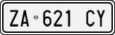License plate of Italy, Cars (1994 year series)