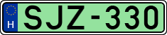license plates of Hungary, Electric vehicles (1990)