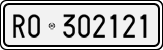 License plate of Italy, Cars (1927 year series)