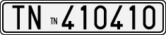 License plate of Italy, Cars (1927 year series)