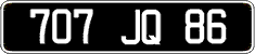 French license plate, FNI