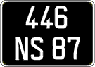 French license plate, FNI