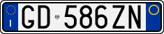 License plate of Italy, Cars (1994 year series)