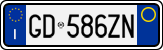 License plate of Italy, Cars (1994 year series)
