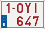 License plate of Belgium, Regular plates (2010)