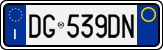 License plate of Italy, Cars (1994 year series)