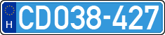 license plates of Hungary, Diplomatic
