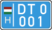 license plates of Hungary, Diplomatic