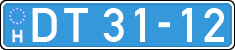 license plates of Hungary, Diplomatic