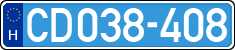 license plates of Hungary, Diplomatic