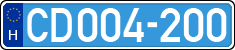 license plates of Hungary, Diplomatic